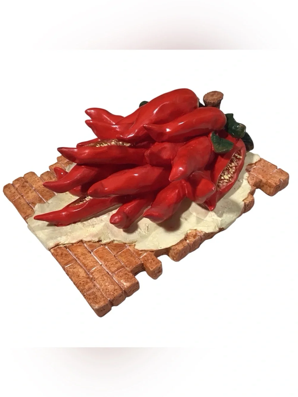 KMC Red Chili Pepper Resin Wall Accent Home Decor Vintage